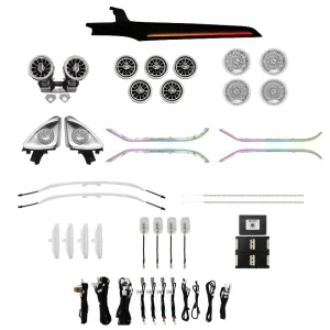 64 Colors Dynamic W205 Ambient Light for Mercedes Benz C Class Interior Lighting Upgrade Kit