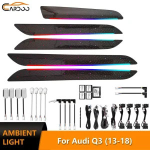 64 Colors Symphony Ambient Light for Audi Q3 8U Screen Controlled LED Interior Carbon Fiber Starry Lighting