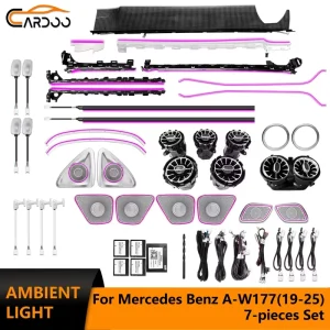 64 Symphony Colors Ambient Light for Mercedes-Benz A-Class W177 CLA W118 C118 Interior Lighting Strip Kit