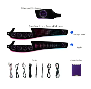 64 color Interior LED Ambient Light for Mercedes Benz CLS W218 Air Vent Kit Dynamic Atmosphere Light Symphony