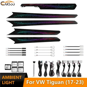 64Colors Dynamic Ambient Light for VW Tiguan MK2 AD Standard Wheelbase (17 23) Interior Panel LED Lighting Upgrade Kits