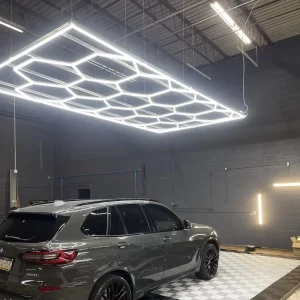 6500K Honeycomb LED Wall Decor Lights Car Detailing and Workshop Application for Showroom Use