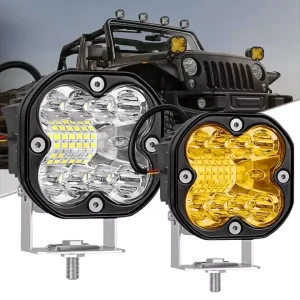 66W Mini LED Fog Lamp 3 Inch Aluminum Auxiliary Motorcycle Spotlight 6000K Off Road Work Light for Truck Pod LED Headlights