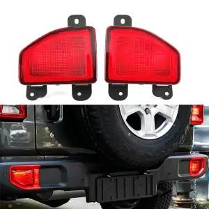 68281932AC 68281933AC 2Pcs LED Rear Tail Light Assembly Rear Bumper Light Brake Light Fog Lamp for Jeep Wrangler JL +