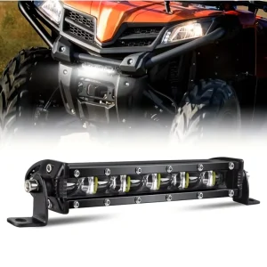 6D Lens Car LED Ultra-thin Strip Work Light Single-row Off-road Front Bumper Grille Auxiliary Lighting Modified Spotlight
