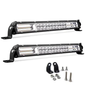 6D Offroad LED Light Bar for Chips for UTV ATV Truck Spot Flood Beam 6063 Aviation Aluminum 7.3″-42.1″ Length