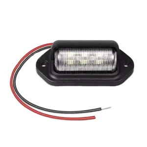 6LED 12v 24v Truck LED Side Tail Lights 6000K Car Trailer SUV Lorry Number Plate Lights License Plate Light Rear Lamp