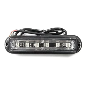 6LED White Red Blue Green Amber Signal Brake Light Grille LED Car UV Emergency Warning Strobe Light