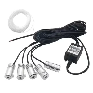 6M Car RGB Interior Ambient LED Strip Light 12V APP Music Control for Renault Atmosphere Lamps