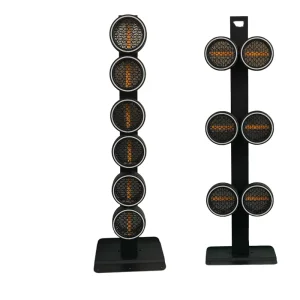 6PCS 320W Rotating Retro Light Audience Light LED RGB Wall Par Lamp DMX for Party Club Disco Christmas Stage Lighting