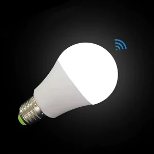6W E27 B22 AC PC Intelligent Microwave Radar Motion LED Sensor Light Bulb with Photocell Sensor