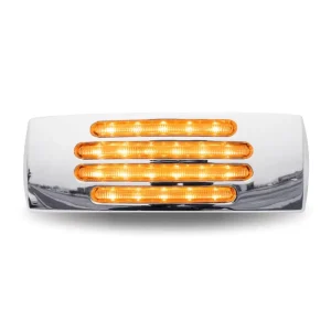6inch 10-30V Chrome LED Truck Side Marker Light for USA Truck Trailer