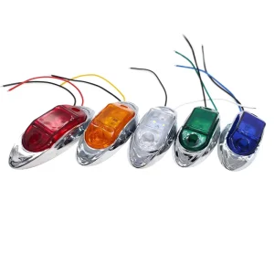 6led Waterproof Side signal Lamp Clearance Indicator for Car Trailer Truck 24V Light