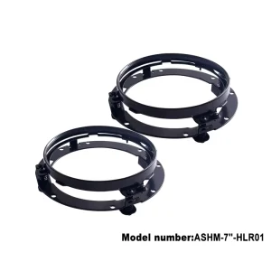 7″ Car Led Light Trim Ring 7inch Headlight Mounting Bracket Chrome Accessories For Motorcycle