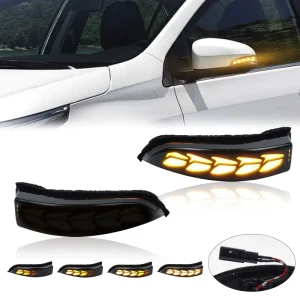 7 Designs Mirror LED Dynamic Turn Signal Lights for Toyota Corolla Camry Prius Vios CHR Yaris Venza Avalon Altis Indicator Lamps
