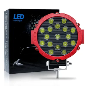7 Inch 12V 72W 6800 Lumens Natural White LED Work Light for Off Road Vehicles Engineering Car