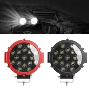 7 Inch 17 LEDs Car LED Work Lights for Off Road Truck Universal Car Accessories Auto Exterior Lamps