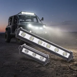 7 Inch 18W 6 LED Motorbike light Universal 12V LED motorcycle light 6000K White Yellow Spot Beam Daytime Running Work Lamp