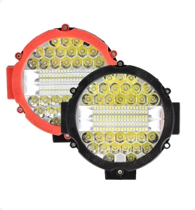 7-Inch 201W 67-LED Auto Exterior Work Light Spot Beam Red Fog Driving Lamp For Offroad Truck Luz De Trabajo De 7 Pulgadas De Led