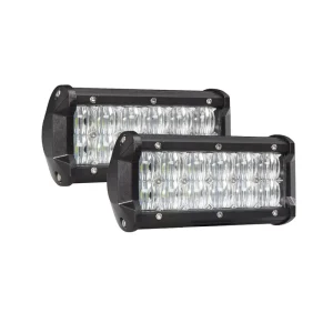 7 Inch 36W Off Road LED Light Bar 5D for Semi Truck 3W LEDs Strong Sliding Brackets 4×4 Accessory 12 24 Volt Lights