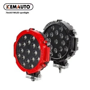 7 Inch 72W 12V LED Work Light for Cars Motorcycles Off Road Vehicle Modified Front Bar Net Roof Spotlight 7 Inch 51W