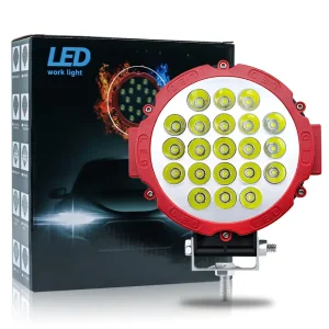 7 Inch Super Bright 63W LED Work Light Auxiliary Lighting Spotlight for Off-Road Vehicles Engineering Car Light Accessories