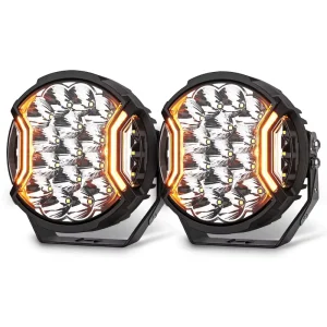7 Inch 80W Round White High Beam Auxiliary Lamp Amber DRL Spot Lights for Jeep Truck ATV UTV