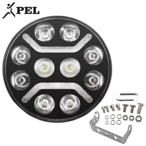 7 Inch 9 Inch 80W 10 LED Work Light White Color LED Work Light Waterproof Offroad Spotlight Car Roof Light for Truck Jeep