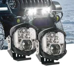 7 Inch 95W LED Fog Work Lights 4×4 Offroad Bright Spot Driving Light for UTV ATV Motorcycle Auxiliary Light System