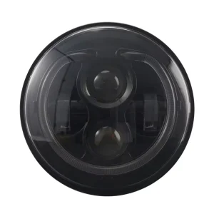 7 Inch Black Round LED Light for Harley Davidson Motorcycle Lighting System Headlight with U Halo Ring