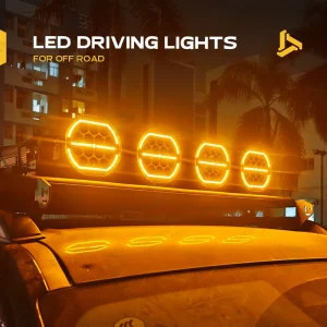 7 Inch LED Driving Fog Light Amber DRL Roof Bumper Auxiliary Work Light for Bronco Tacoma Hilux Ranger Off Road 4X4 Spot Light