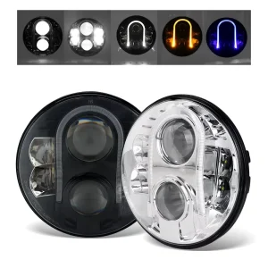 7 Inch LED Headlight, IP67, 80W High Beam, Diecast Aluminum Housing, for Jeep Wrangler Car