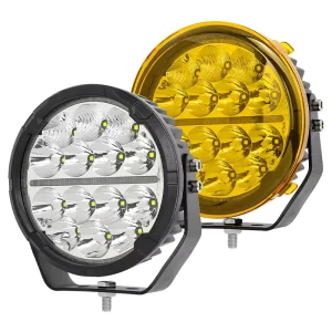 7 Inch LED Spotlight Off Road Vehicle Front Bumper Auto Exterior Work Light White/Yellow IP67 Waterproof 8000 Lumens
