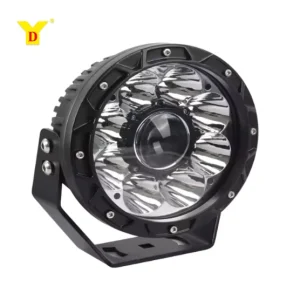 7-Inch LED Work Light Lens Spotlight High Brightness 6000K DRL Type Motorcycle Off-Road Car Lighting Accessory
