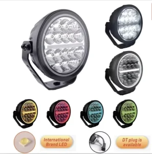 7” Inch Round 4X4 Waterproof LED Spotlight New Car Front Work Light for Off Road Driving