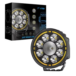 7 Inch Round LED Driving Light 54W 6000K 5400LM Auxiliary Lighting for Truck Off Road Vehicle Factory Direct
