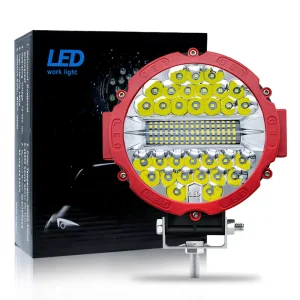 7 Inch Wide View LED Work Light 51W Hybrid Flood Auxiliary Car Lighting 12V Aluminium Front Bumper Roof Spotlight