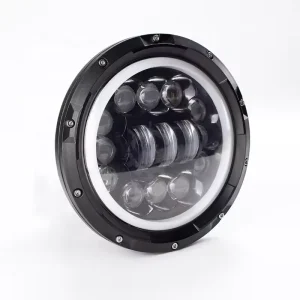 7-inch Headlights 75W Angel Eye Car LED Headlights for Off-road Vehicle Modification