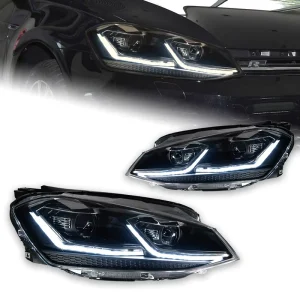 7.5 LED Headlight H7 LED Front Headlight Dynamic Signal Dual Xenon Car Accessories Suitable for Golf