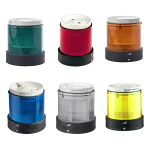 70mm Illuminated LED Tower Beacon Light Light Diffuser Polycarbonate Material 24V Steady Traffic Lights