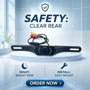 720P HD AHD CCD Infrared License Plate Frame Camera Night Vision Waterproof Wide Viewing Front Rear Car Reversing Aid Backup