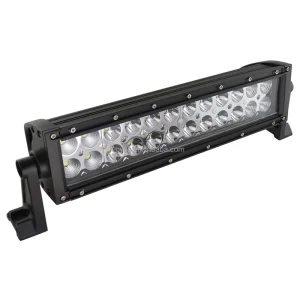 72W 4X4 Dual Row LED Light Bar White Yellow Double Color 12V Straight Offroad LED Light Bar for Auto Exterior Lighting