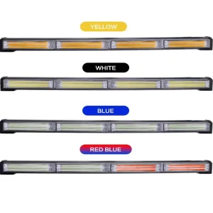 72W COB LED Light Bar Single Dual Color Red Blue White Yellow IP67 Waterproof 12V 24V Universal Fit Car Work Light