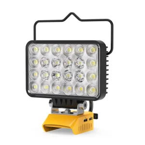 72W Lamp 20V LED Work Light Compatible with Dewalt 20V 18V Battery 7200 Lumen Work Lamp