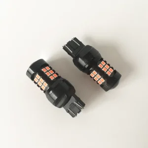 7443 3030 LED Strobe Bulbs 30SMD 3 Times Flashing Red 1157 3157 T20 Replacement for Brake and Tail Lights Car Light Accessories