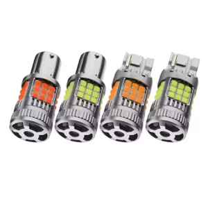 7K LED Canbus Car Light Bulbs 1156 7440 7443 T20 with Cooling Fan 3030 36SMD PY21W Turn Signal and Turn Light