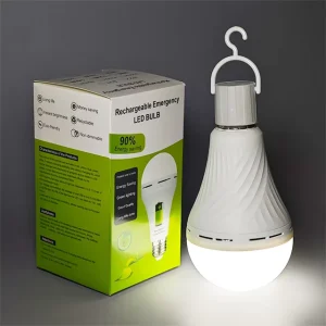 7W 9W 12W 15W Raw Materials Emergency Rechargeable LED Light Bulb for Home Lighting