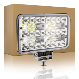 7inch 144W LED Work Light for Cars Trucks Square Large Field View Combo Beam Auto Exterior Car Accessories Road Driving
