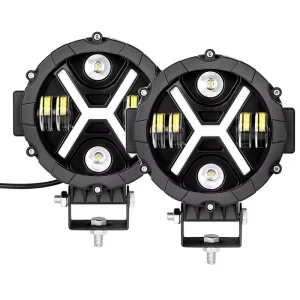 7inch 60W High Low Beam Tractor Flashing Automotive Machine Headlight Led Work Light