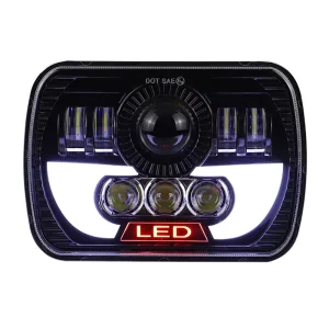 7×6 5×7 Inch LED Headlights 6052 6054 H5054 H6054 for GMC Ford Chevrolet Cargo Van Express Nissan